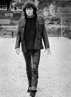 Jim Morrison Jeans Pants trousers premium quality Cow Plain Leather