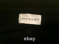 John Elliott Black Raw Edge Mens Sweatpants 4 XL X-Large New Joggers Sweats