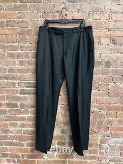 John Varvatos Collection Men's Pants, Sz 52 IT, 35 X 33 US Black 100% Wool Italy