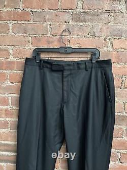 John Varvatos Collection Men's Pants, Sz 52 IT, 35 X 33 US Black 100% Wool Italy