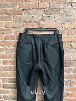 John Varvatos Collection Men's Pants, Sz 52 IT, 35 X 33 US Black 100% Wool Italy