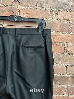 John Varvatos Collection Men's Pants, Sz 52 IT, 35 X 33 US Black 100% Wool Italy