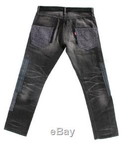 Junya Watanabe Levi's Men's Black Patch Skinny Denim Jeans Small MSRP $705