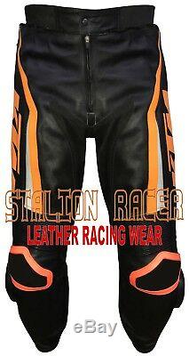 KTM Motogp Motorbike Racing Cowhide Leather Trousers