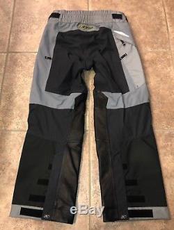 Klim Mens Black Gray GORE-TEX Motorcycle Pants Size 36