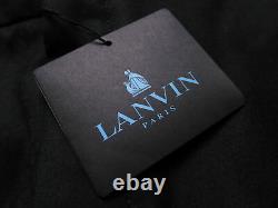 LANVIN Men's Wool/Cashmere Tailored Biker Pant Size 46 Black BNWT