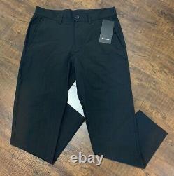 LULULEMON Men's Slim-Fit Tapered Twill Trouser Size 33/32-34 Inseam NWT Black