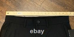 LULULEMON Men's Slim-Fit Tapered Twill Trouser Size 33/32-34 Inseam NWT Black