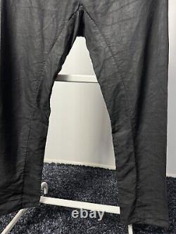 Layer-0 men's black SSM 23-35 linen slim pants size IT 48 check measurements