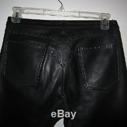 Leather Rose Black Men's Pants Jeans 30 Inseam 30 Rocker Punk LA Cowboy