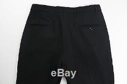 Lemaire Mens Black Virgin Wool Pleated Pants Trousers Size 48 US 32 x 31