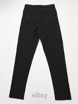 Lemaire Seersucker Trousers Black 44 XS