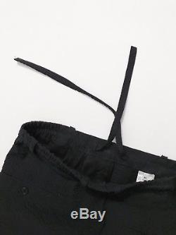 Lemaire Seersucker Trousers Black 44 XS