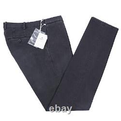 Luigi Borrelli Slim-Fit Garment-Washed Black Denim Cotton Pants Chinos 38 NWT