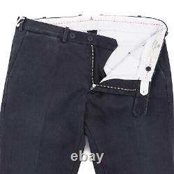 Luigi Borrelli Slim-Fit Garment-Washed Black Denim Cotton Pants Chinos 38 NWT