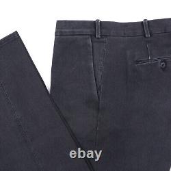 Luigi Borrelli Slim-Fit Garment-Washed Black Denim Cotton Pants Chinos 38 NWT