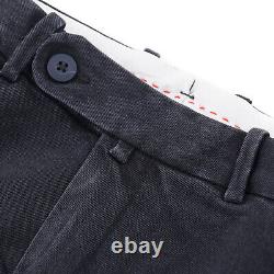 Luigi Borrelli Slim-Fit Garment-Washed Black Denim Cotton Pants Chinos 38 NWT