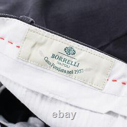 Luigi Borrelli Slim-Fit Garment-Washed Black Denim Cotton Pants Chinos 38 NWT