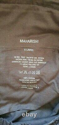 MAHARISHI Year Of The Rat Trackpants Italian Cotton Twill Black X large mint
