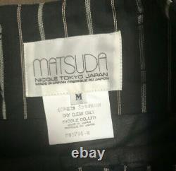 MATSUDA NICOLE TOKYO Vintage 90's Mens Black Cotton Trouser Pant Sz M Rare