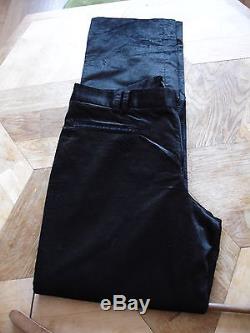 MEN'S DOLCE & GABBANA Black Velvet Trousers 31/31 UK Unworn