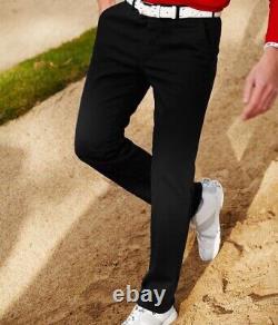 MEYER Stretch Slim Black Pima Luxury Cotton Chino Trousers Size W30 L31 BNWT