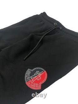 MONCLER 1952 Red Large Logo Leg Patch Sweat Pant Mens Bottoms M NEW RRP 485