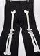 Moschino Cheap & Chic Vintage Men's Skeleton Dress Pants Italy Black Size 34w
