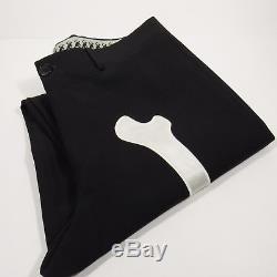 MOSCHINO CHEAP & CHIC Vintage Men's Skeleton Dress Pants Italy BLACK Size 34W