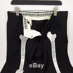 MOSCHINO CHEAP & CHIC Vintage Men's Skeleton Dress Pants Italy BLACK Size 34W