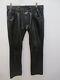 Mr. S Leather San Francisco Black Leather Button Fly Pants Jeans Size 36 X 34