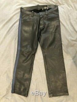 MR. S Leathers San Francisco Pre-Owned Black Leather Pants Jeans 35x30