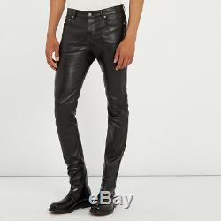 Made-to-measure leather pants SKINNY FIT customizable tailor made sheep nappa