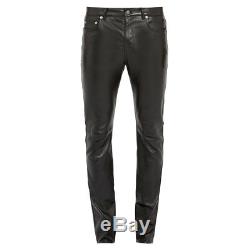Made-to-measure leather pants SKINNY FIT customizable tailor made sheep nappa