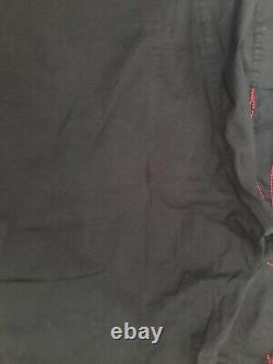Maharishi Black Trousers With Red Embroidered Dragon XL