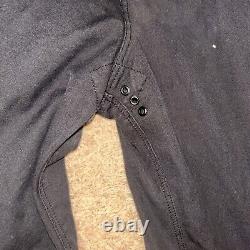 Maharishi Black Trousers with Black Dragon Detail & 3M Glowing Eyes Size L