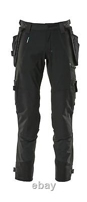 Mascot Advanced Trousers with Holster Pockets and Stretch Black