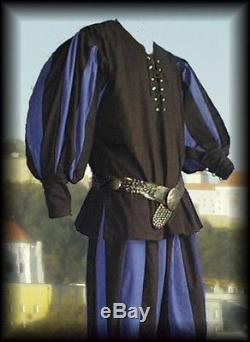 Medieval Lansquenet Costume Shirt & Trousers SCA Larp Reenactment