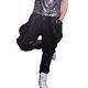 Men Glitter Sequin Loose Baggy Harem Pants Dance Trousers Party Nightclub Casual