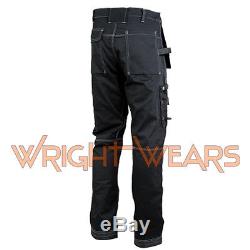 Men Work Cargo Trouser Black Pro Heavy Duty Multi Pockets W32 L31 like Dewalt