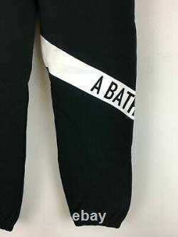 Men's A Bathing Ape Logo Jogger Sweatpant, Size S Black/White