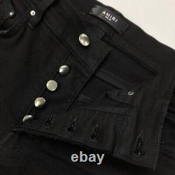 Men's Amiri Denim Pants Skinny Distressed Black 29