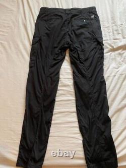 Men's Black C. P. Company Stretch Sateen Cargo Pants Size 48 (34W) RRP £260