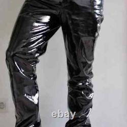 Men's & Boys 100% Genuine High Quality Lambskin High Shine Patent Leather Pants