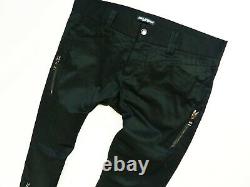 Men's Designer Black D&g Dolce & Gabbana Italy Gold 14 Trousers Pants Size 52/l
