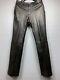 Men's Gucci Black Leather Pants Straight Casual Dress Trousers Size 50 Authentic