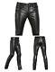 Men's Genuine Cowhide Leather Pants, Custom Made, Handcrafted Motorcyclist Pant