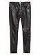 Men's H&m Studio Aw17 Leather Pants 33 Fit Trousers Biker Style $350rrp Black