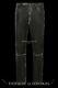 Men's Leather Biker Trouser Laced Jeans Style' Black Vintage Napa Pants 00126