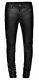 Men's Real Cowhide Leather Pant Simple Skin Fit Leather Breeches Cuir Trouser